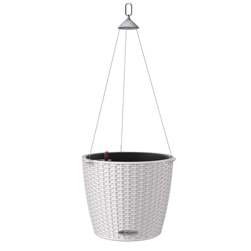 Кашпо Lechuza "Nido Cottage Complete light grey" (пластик), D27xH23 см