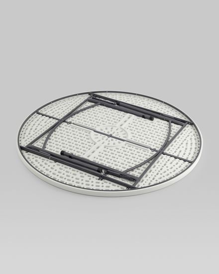 Стол круглый складной пластиковый Кейт 160