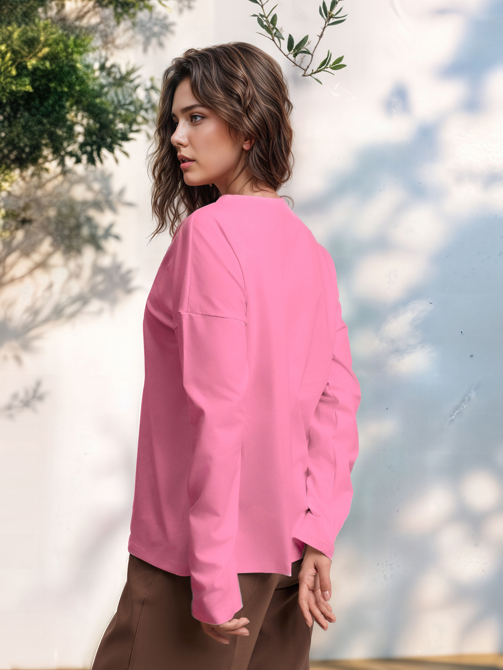 Лонгслив женский  "Дом там где...Kazan" розовый