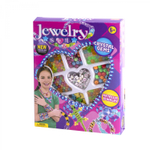 Набор для создания украшений-бусины Alingar, 220х170х30мм, "Crystal gems", 8вид. бус., 1х3 м резинка, карт. уп.