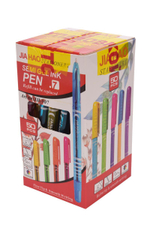 Ручка масляная 0,7 мм, синяя, яркий прозрачный корпус