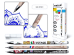 Ручка гель пиши-стирай 0,5мм. "Voyage" синяя, термочувств.чернила, смен.стерж. 125мм. корп.цветной (
