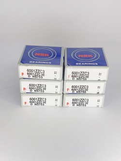 Подшипник NSK 6001ZZC3E 12х28х8 мм к-т 6 шт.