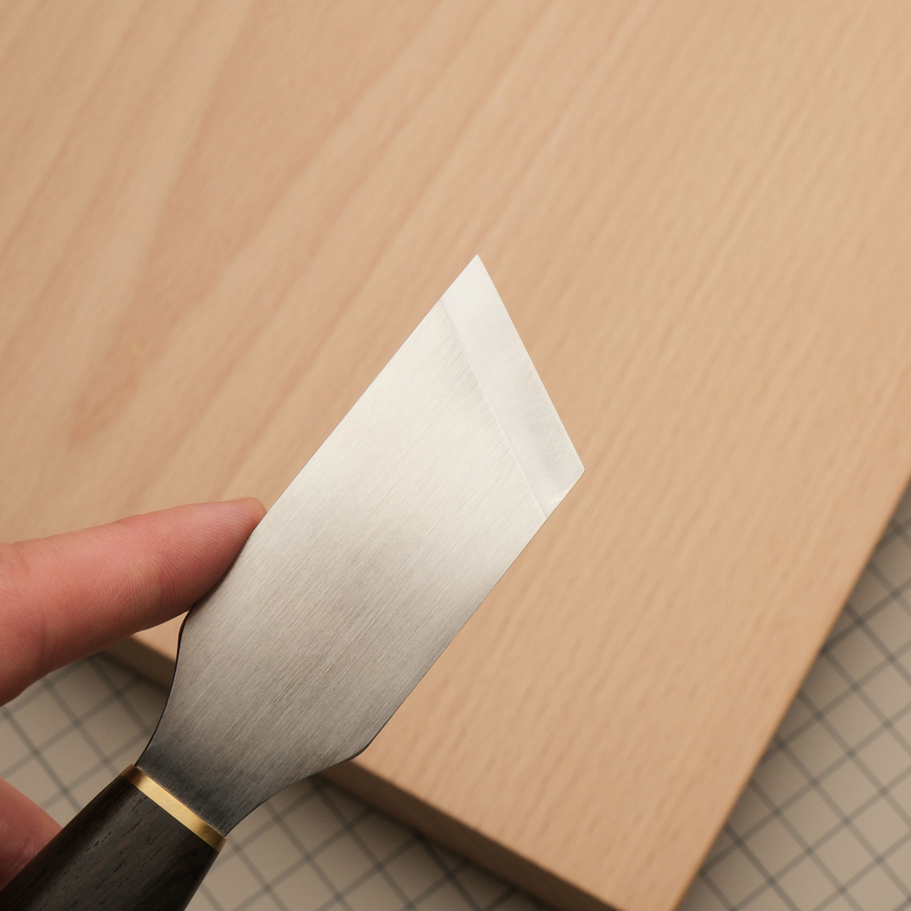 Нож косой с прямым лезвием для шерфовки и раскроя