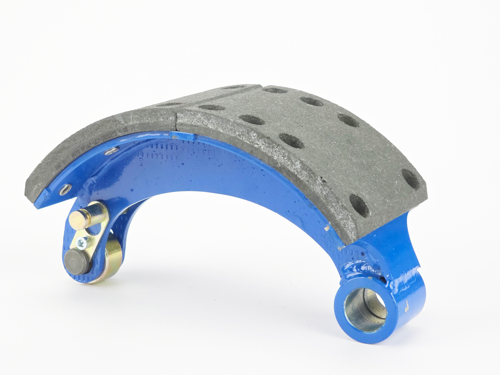 Колодка барабанного тормоза а/м КАМАЗ Компас 9 мост JAC N 90 (OE: 3501040LE710/ передняя/ нижняя/ сварная) (1шт.) АККОР