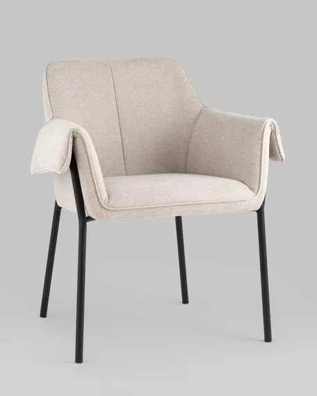 Стул-кресло Luras бежевая рогожка