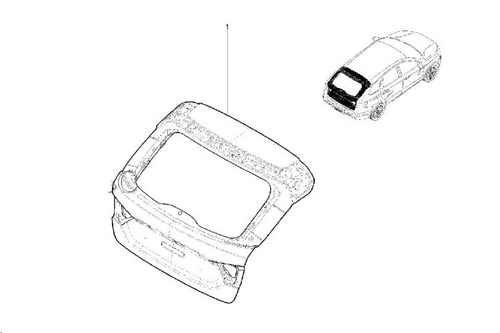 Дверь задка /2180 Lada Vesta SW Cross/ (LADA)