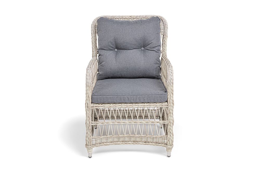 "Цесена" кресло плетеное из искусственного ротанга, цвет бежевый