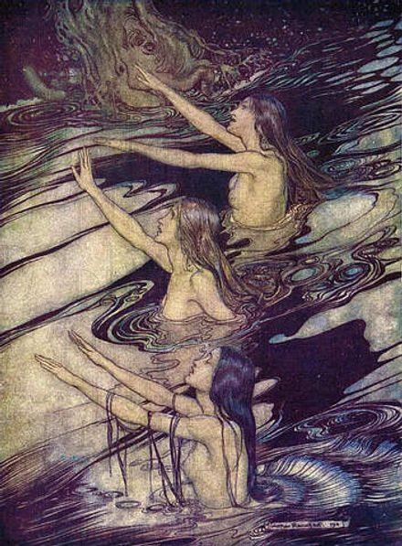 Arthur Rackham (1867-1939) - эротическое искусство британского художника Артура Рэкхема