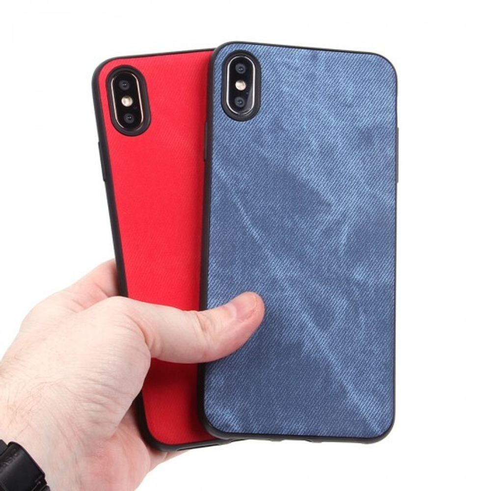 Чехол текстильный для iPhone XS Max, 010817 Сиреневый