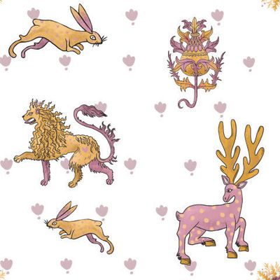 Звери (на белом)