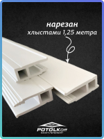 Багет ПВХ стеновой для натяжных потолков 10 м универсальный профиль для монтажа