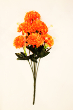 Букет Хризантем шар с листом