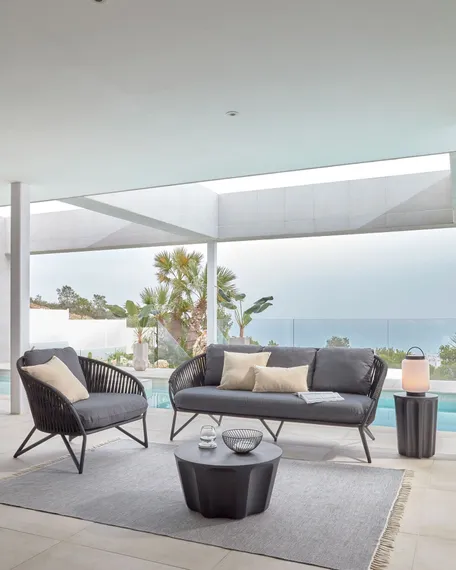 Уличный диван Branzie черный