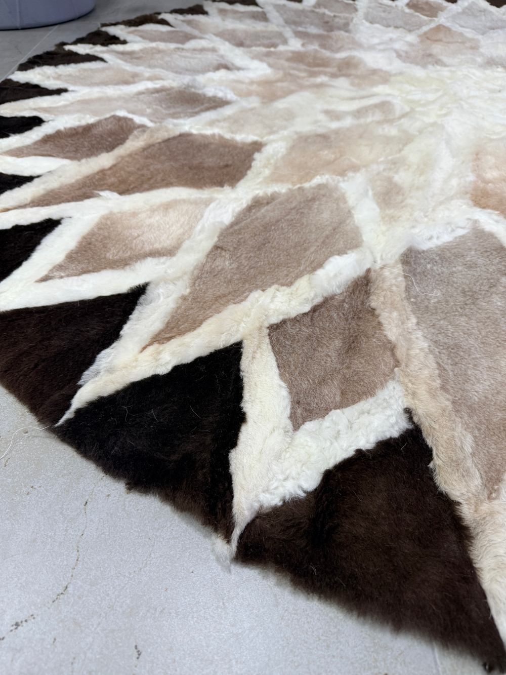 Ковер шкура натуральная овчина меховой