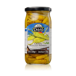 Перец зеленый маринованный, DELPHI 320г, Греция