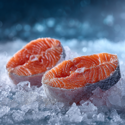 Стейк лосося, замороженный, 500 гр