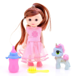 Кукла тип Модница-мини с аксесс. и пони, пакет W800-28