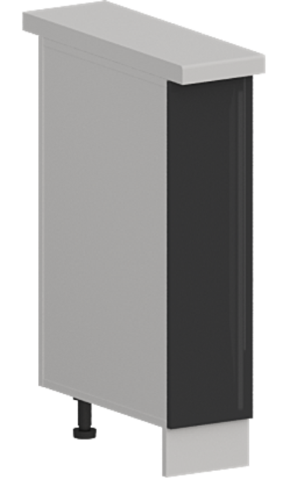 Кухня Модуль ШНБ 200 Ликата / Графит Глянец