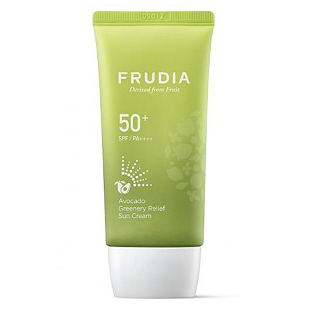 Крем солнцезащитный с авокадо -Frudia Avocado greenery relief sun cream SPF50+/PA++++, 50г