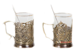 Чайная Пара "Москва+Славься Отечество!"  в шкатулке