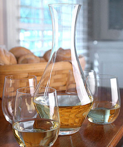 Набор бокалов для белого вина 4шт 320мл и декантер 1шт 970мл Riedel O Viognier/Chardonnay Австрия фото