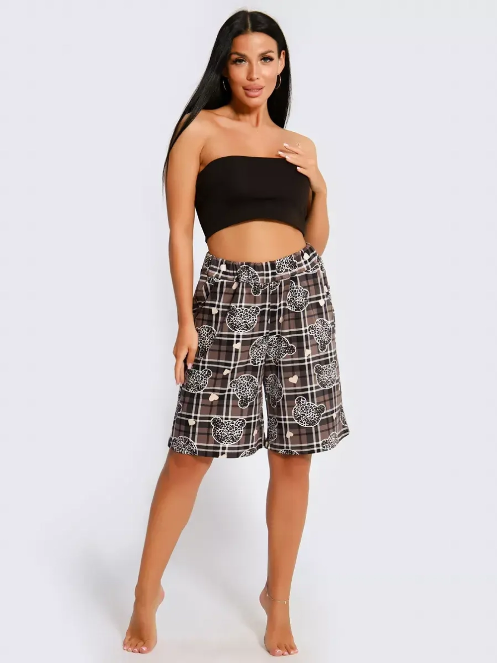 Шорты женские большие размеры