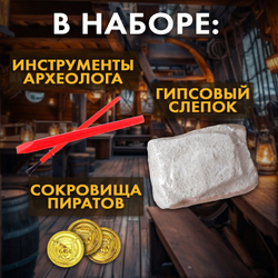 Набор для раскопок "Пиратские монеты"   4064769