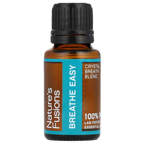 Nature's Fusions, 100% чистое эфирное масло, Breathe Easy, 15 мл