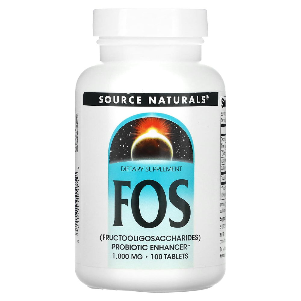 Source Naturals, FOS, 100 таблеток