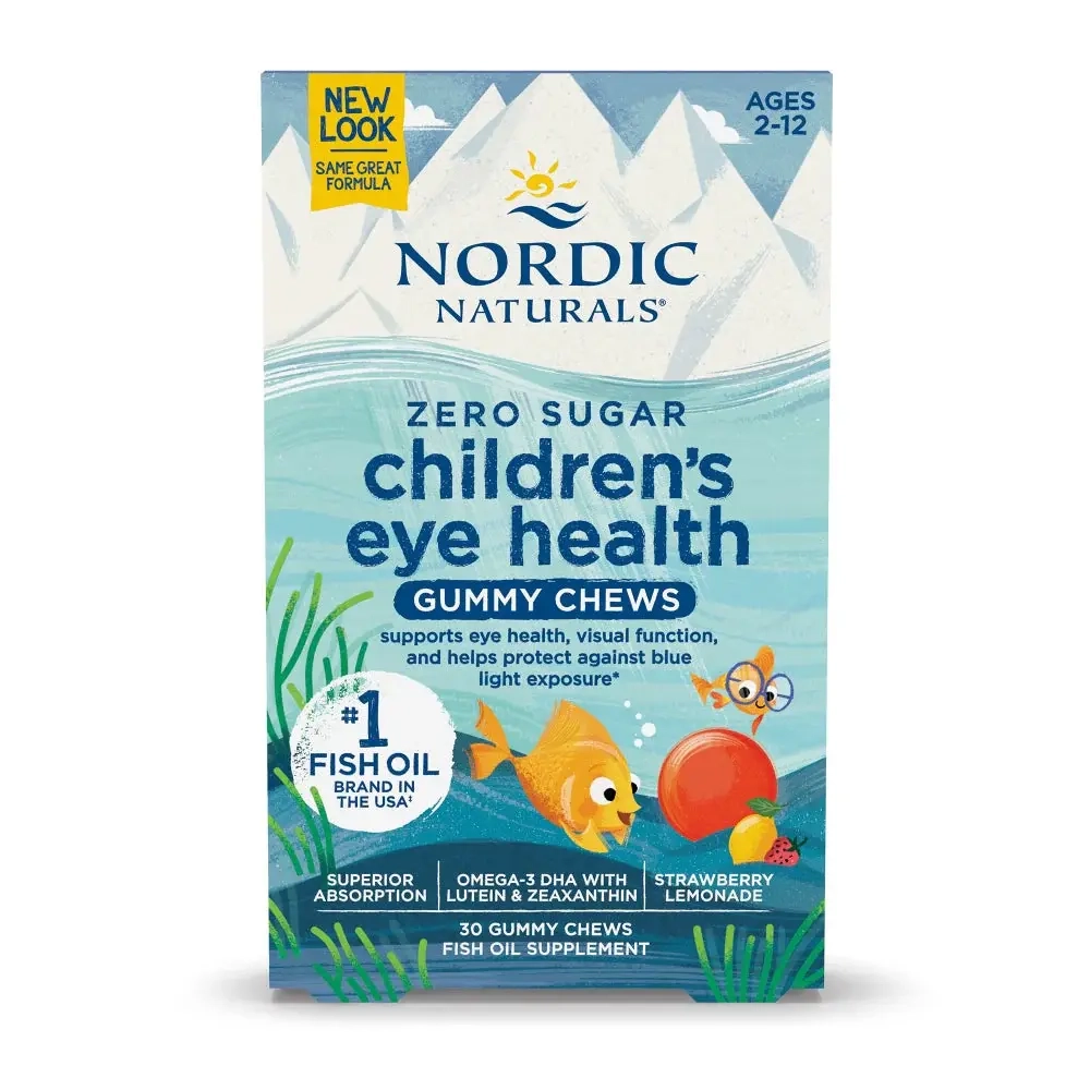 Nordic naturals zero sugar childrens eye health 30 gummy chews.