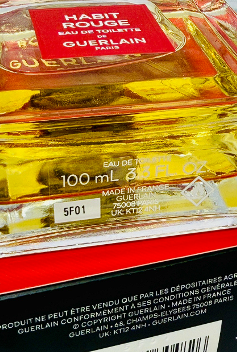 Habit Rouge Eau de Toilette Guerlain 100 ml (duty free парфюмерия)