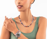 Серьги Coeur de Lion Red-blue-lilac 2838/20-0330