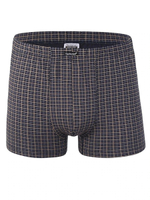 Клетчатые боксеры из высококачественного хлопка (Размер: XXL) (Цвет: синий)