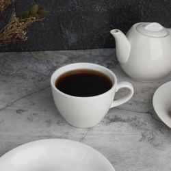 Чайная пара 255 мл белая d 9 см h7 см фарфор P.L. Proff Cuisine [4]