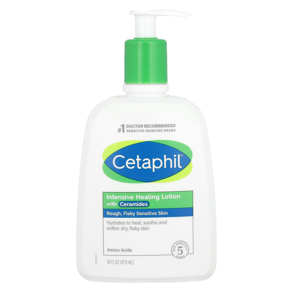 Cetaphil, Интенсивный лечебный лосьон с керамидами, средний, без отдушек, 473 мл (16 жидк. унц.)