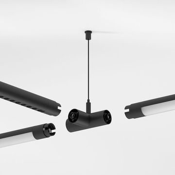 Набор для подвеса Т-образный с питанием 85189/00 чёрный Module System Elektrostandard