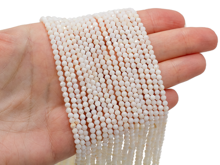 Нить бусин из перламутра, 3мм огранка