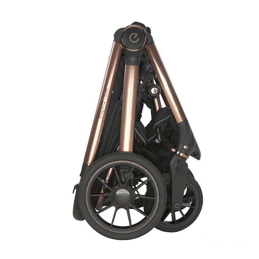 Детская коляска 3 в 1 Espiro Code 2025 и автокресло Pi Graphite 04 tender green/ Графитовый (Graphite 117)