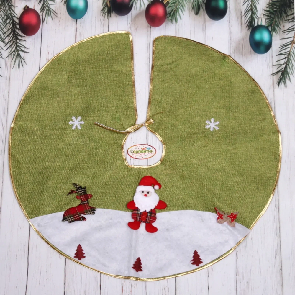 Коврик под ёлку JOLLY «Зимний лес» d-70 см