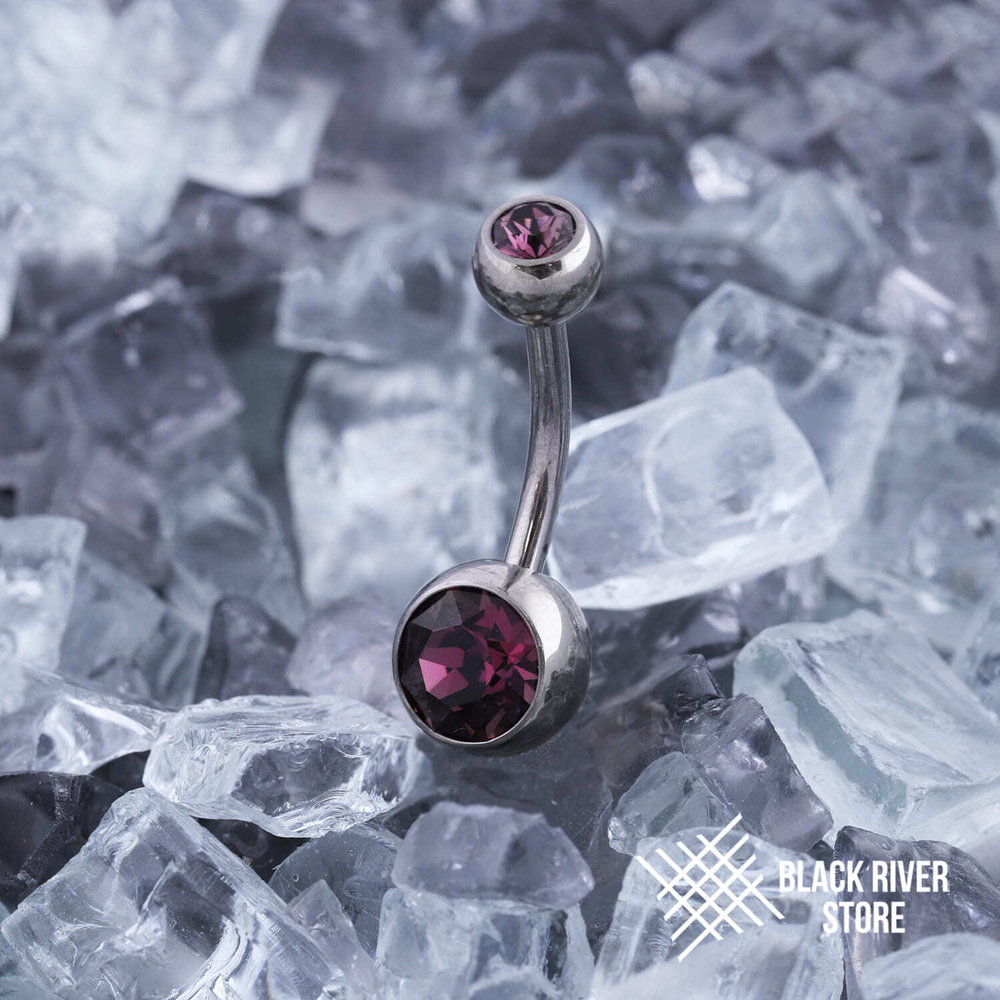 Банан IG Simple Amethyst CZ 2К