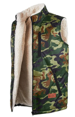 Комплект: cпальный мешок и жилет на меху из овечьей шерсти + плотный фланелевый вкладыш в спальный мешок в подарок!