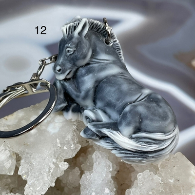 59526 Мрамолит Брелок Лошадь 42*25мм-76