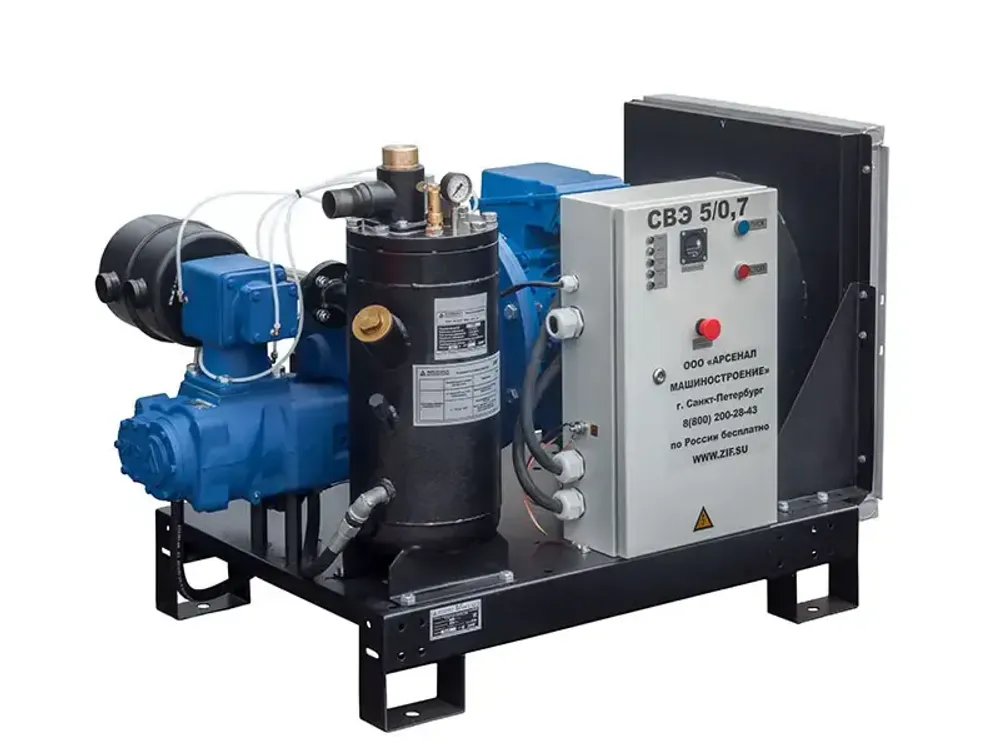 Винтовой компрессор ЗИФ-СВЭ-3,0/0,7 без кожуха цеховой -40°... +40°С