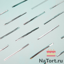 Твист-лента для пакетиков 8 см (СЕРЕБРО, 800 шт)