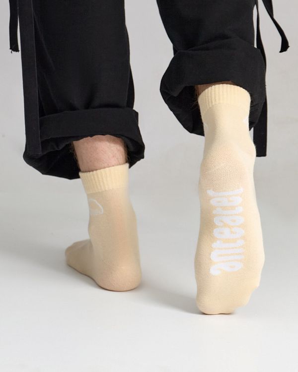 Носки Low Socks Logo Бежевые - фото 4