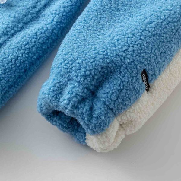 Куртка Furry Big Logo HTF белая/голубая - фото 10