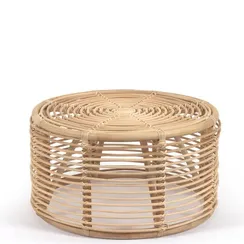 Журнальный столик Koana из ротанга Ø65 см