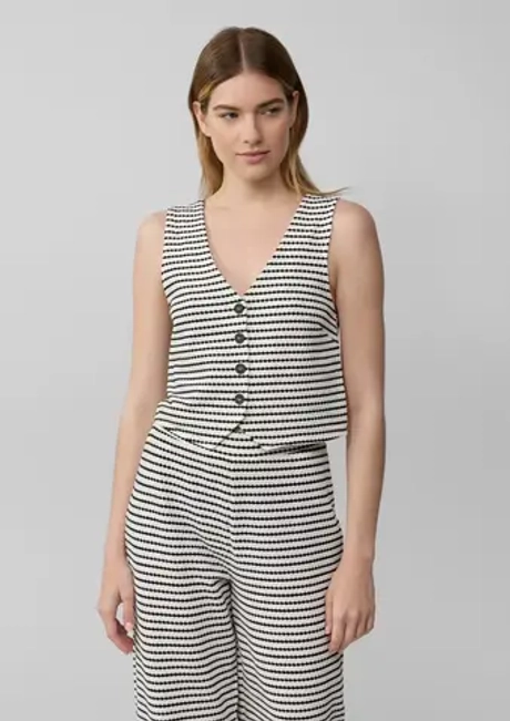 Жилет в текстурную полоску s.Oliver