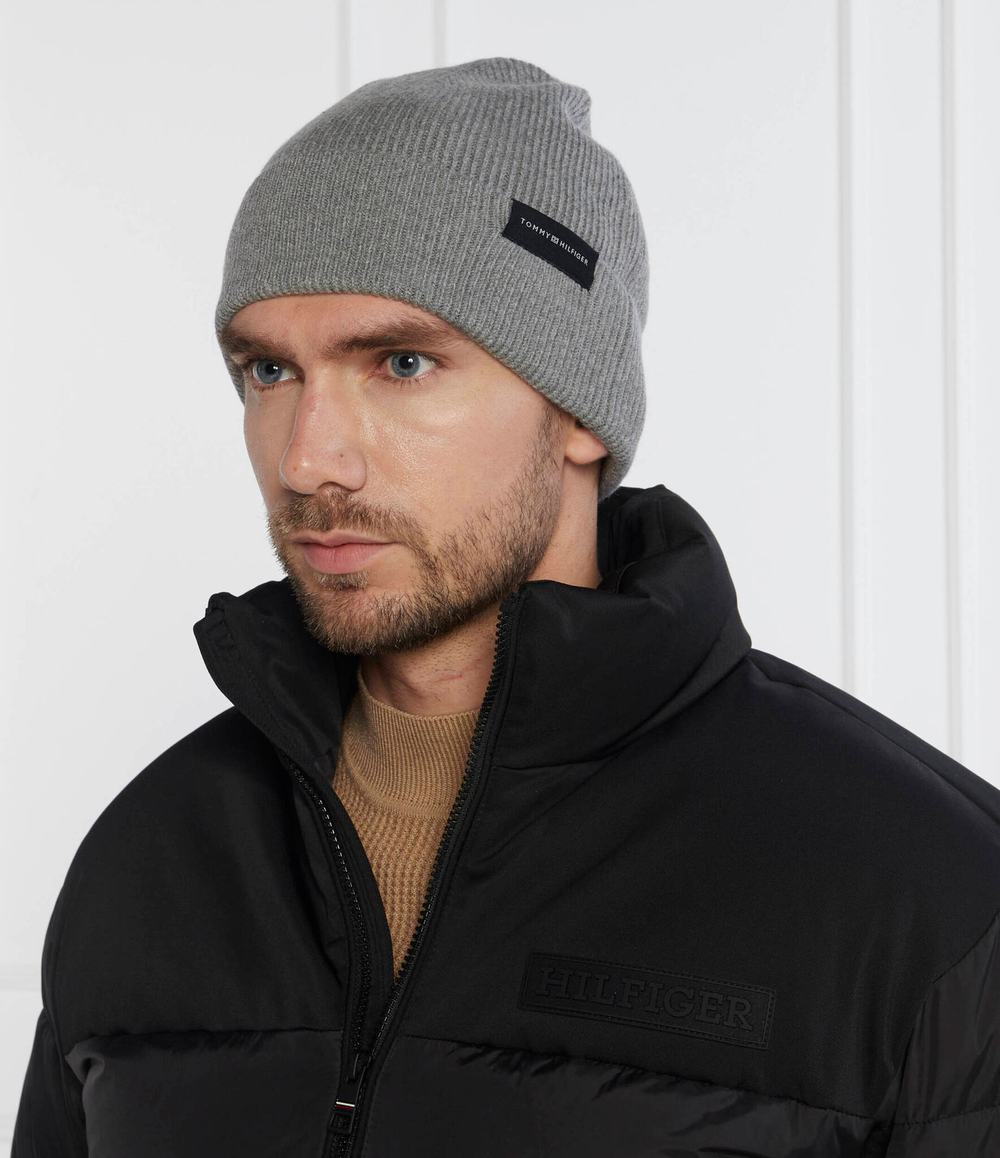 Шапка UPTOWN WOOL BEANIE Tommy Hilfiger - серый(AM0AM11483)